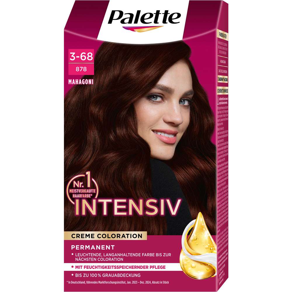 Produktabbildung Poly Palette Haarfarbe Creme Coloration, 878 Mahagoni