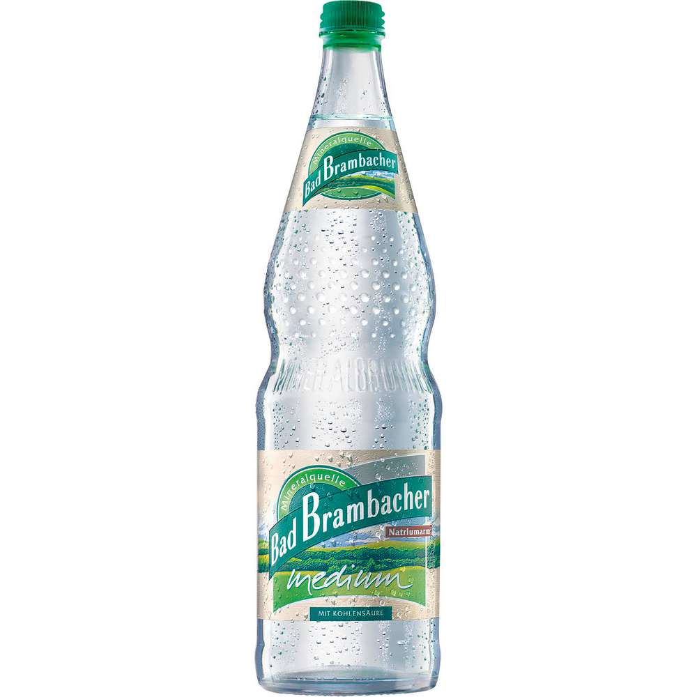 Produktabbildung Bad Brambacher Mineralwasser Medium, mit Kohlensäure
