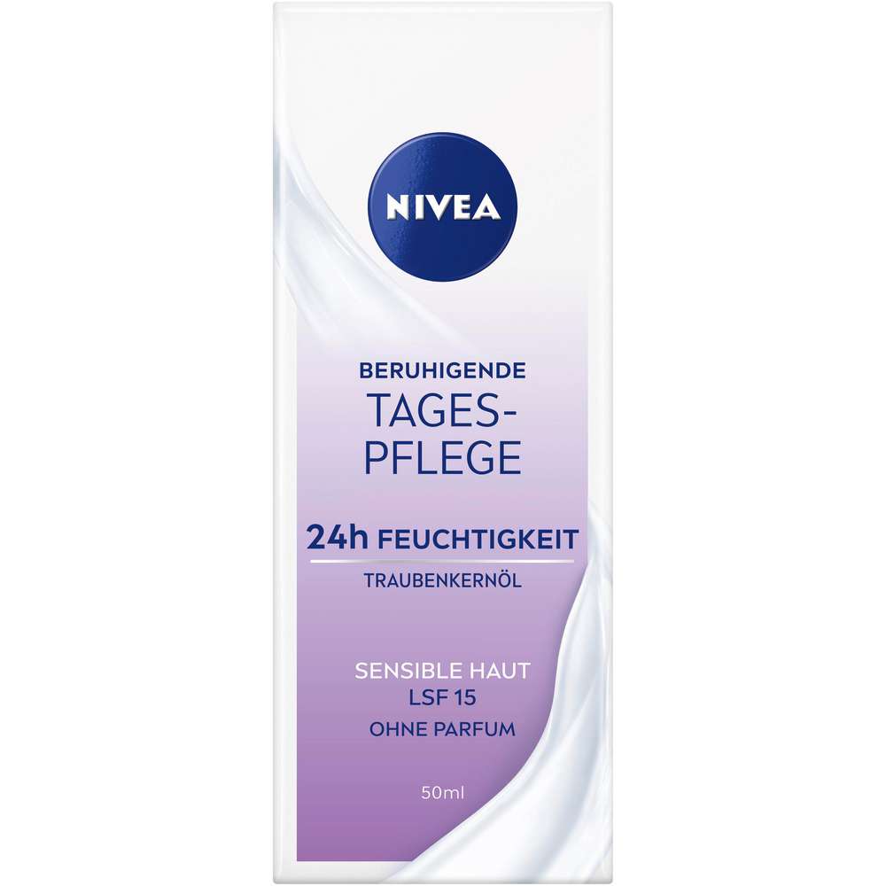 Produktabbildung Nivea Beruhigende Tagespflege LSF 15, Sensible Haut