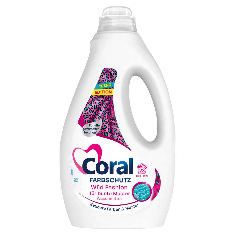 Produktabbildung Coral Farbschutz-Waschmittel, Wild Fashion für butne Muster
