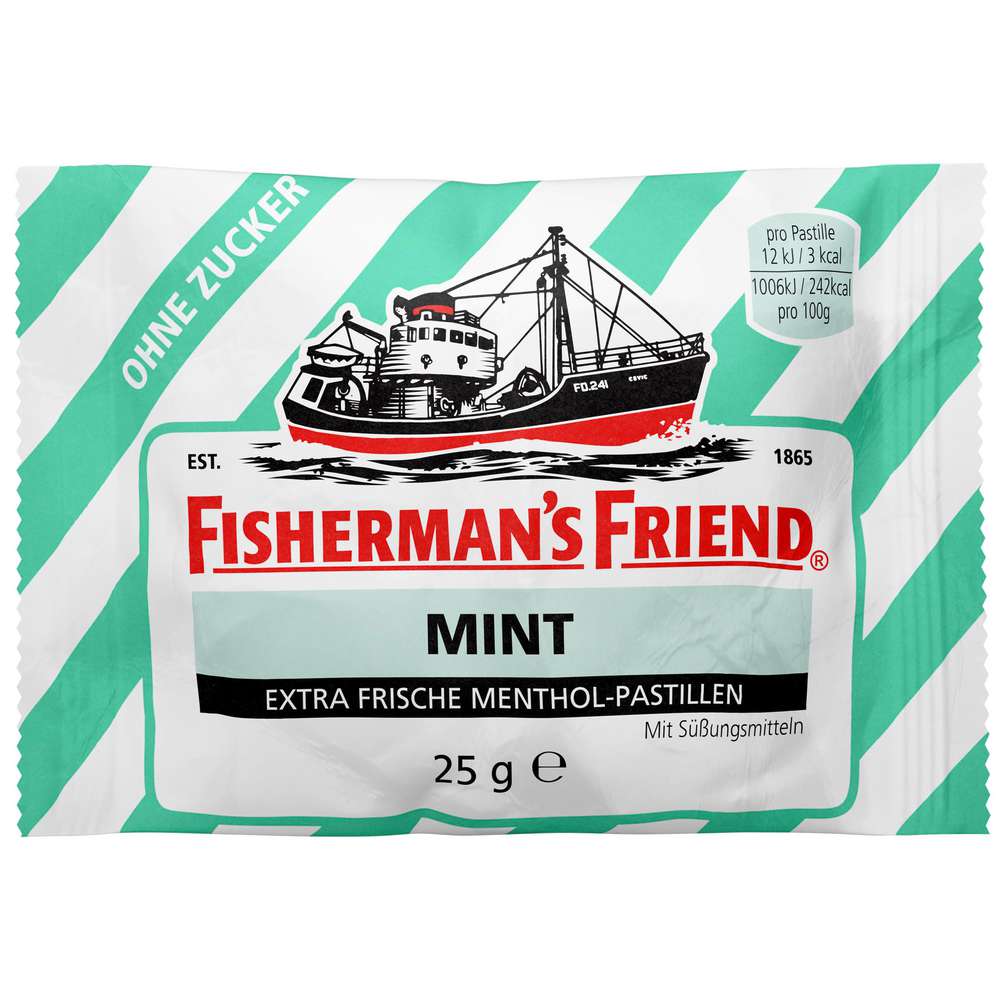 Produktabbildung Fisherman's Friend Minze Pastillen, ohne Zucker