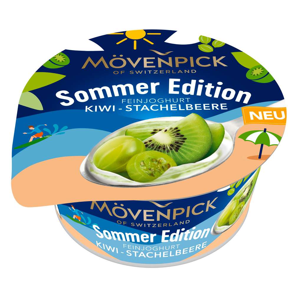Produktabbildung Mövenpick Feinjoghurt, Kiwi-Stachelbeere, Sommer Edition