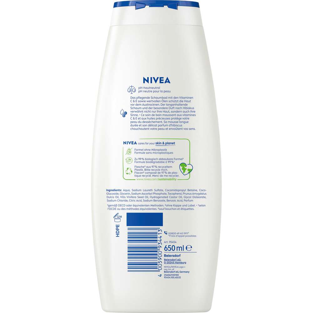 Produktabbildung Nivea Bodylotion Care & Relax, Hibiskus