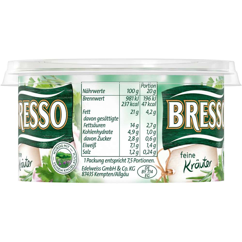 Produktabbildung Bresso Frischkäse, Feine Kräuter