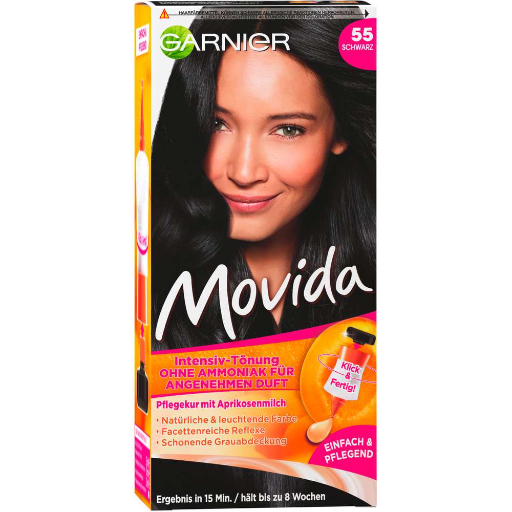 Produktabbildung Garnier Haarfarbe Movida, 55 Schwarz