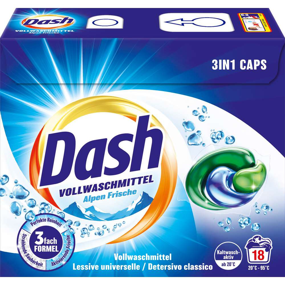 Produktabbildung Dash Voll-Waschmittel Caps 3in1