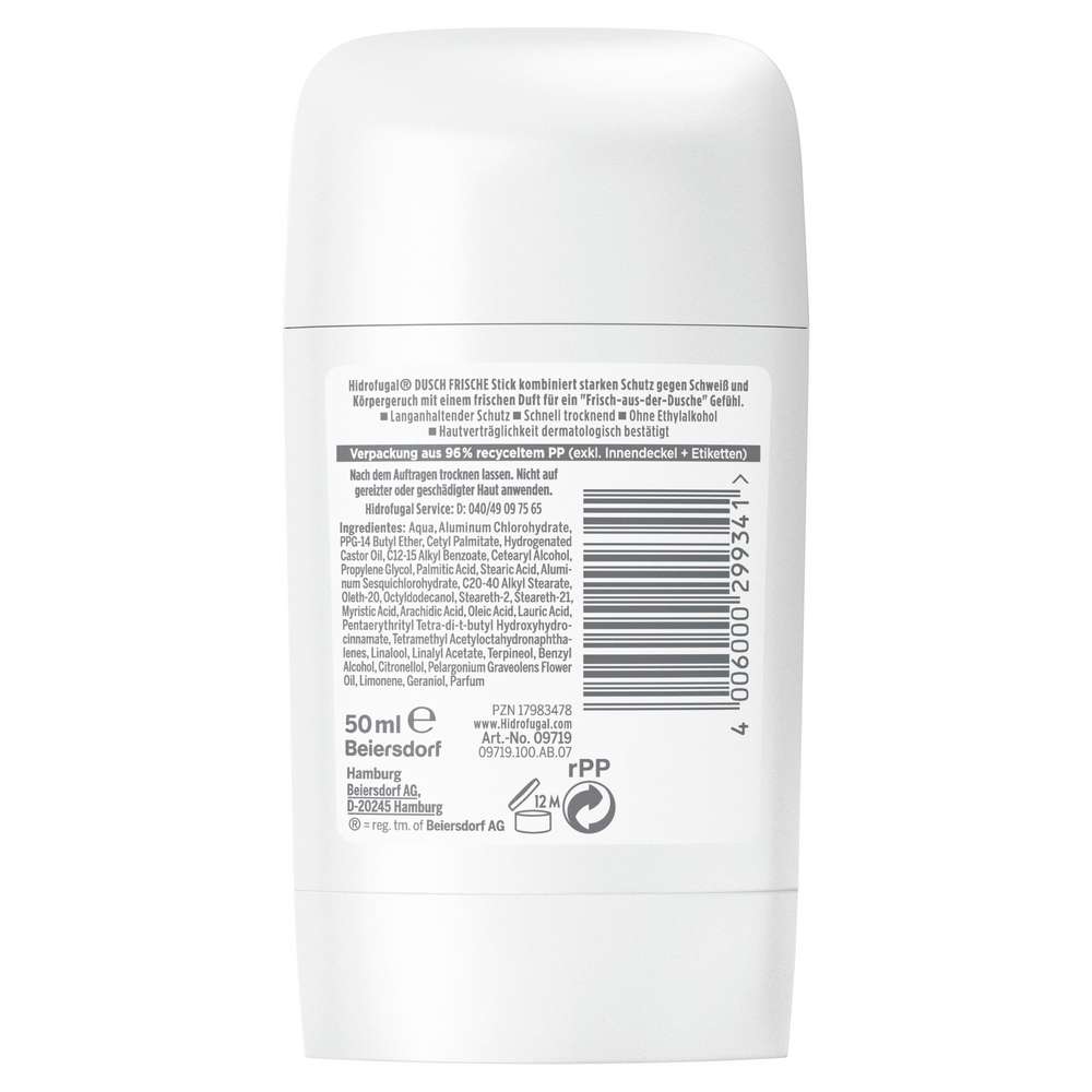 Produktabbildung Hidrofugal Deo Stick, Duschfrische