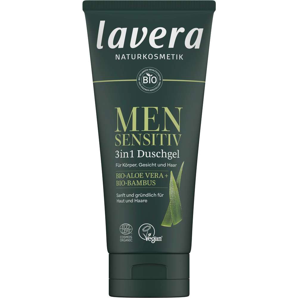 Produktabbildung lavera Duschgel Men 3in1 Sensitiv, Aloe Vera + Lemongras