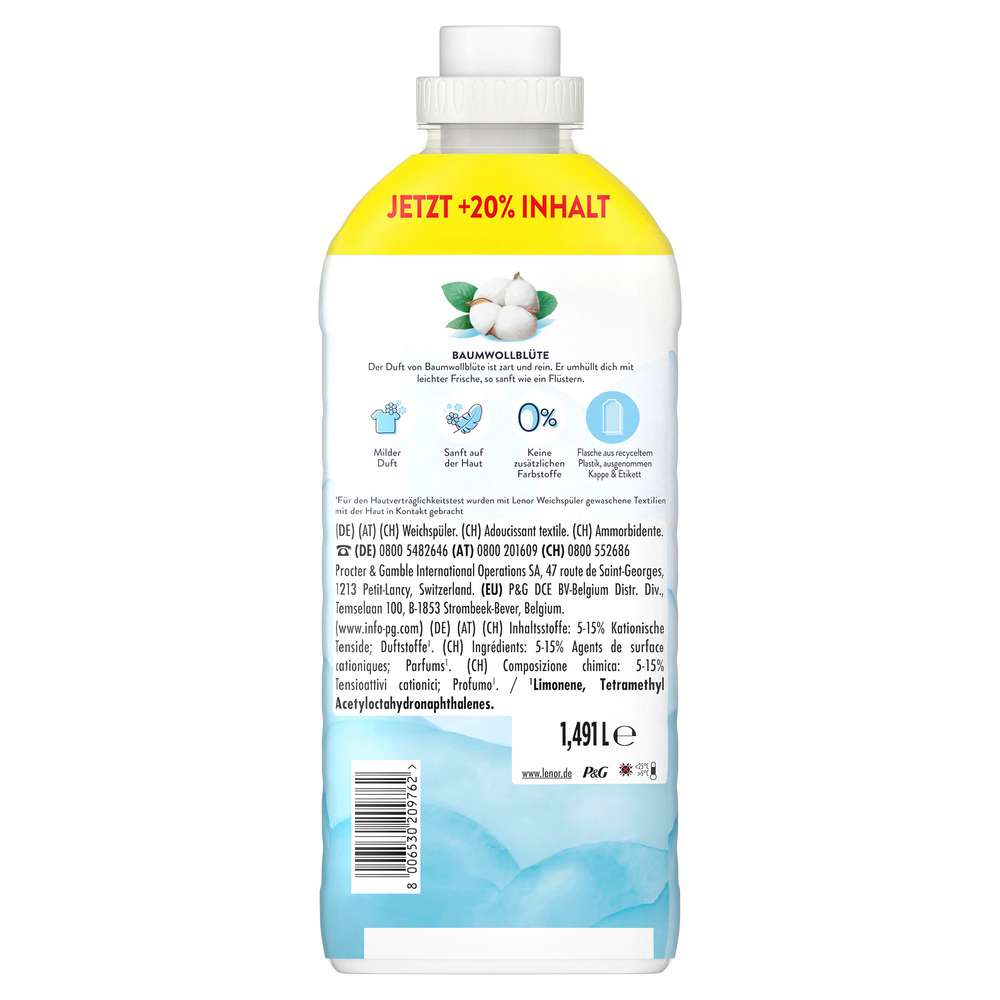 Produktabbildung Lenor Weichspüler Light, Baumwolle