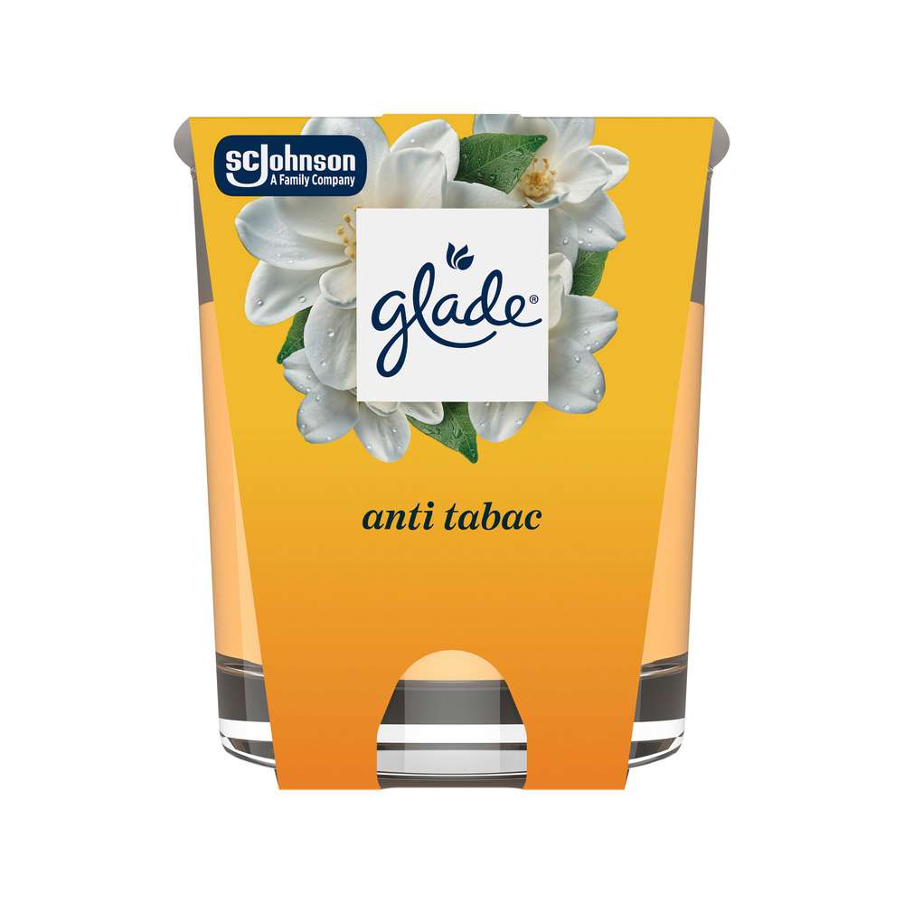 Produktabbildung Glade Duftkerze mit Glas, Anti-Tabac