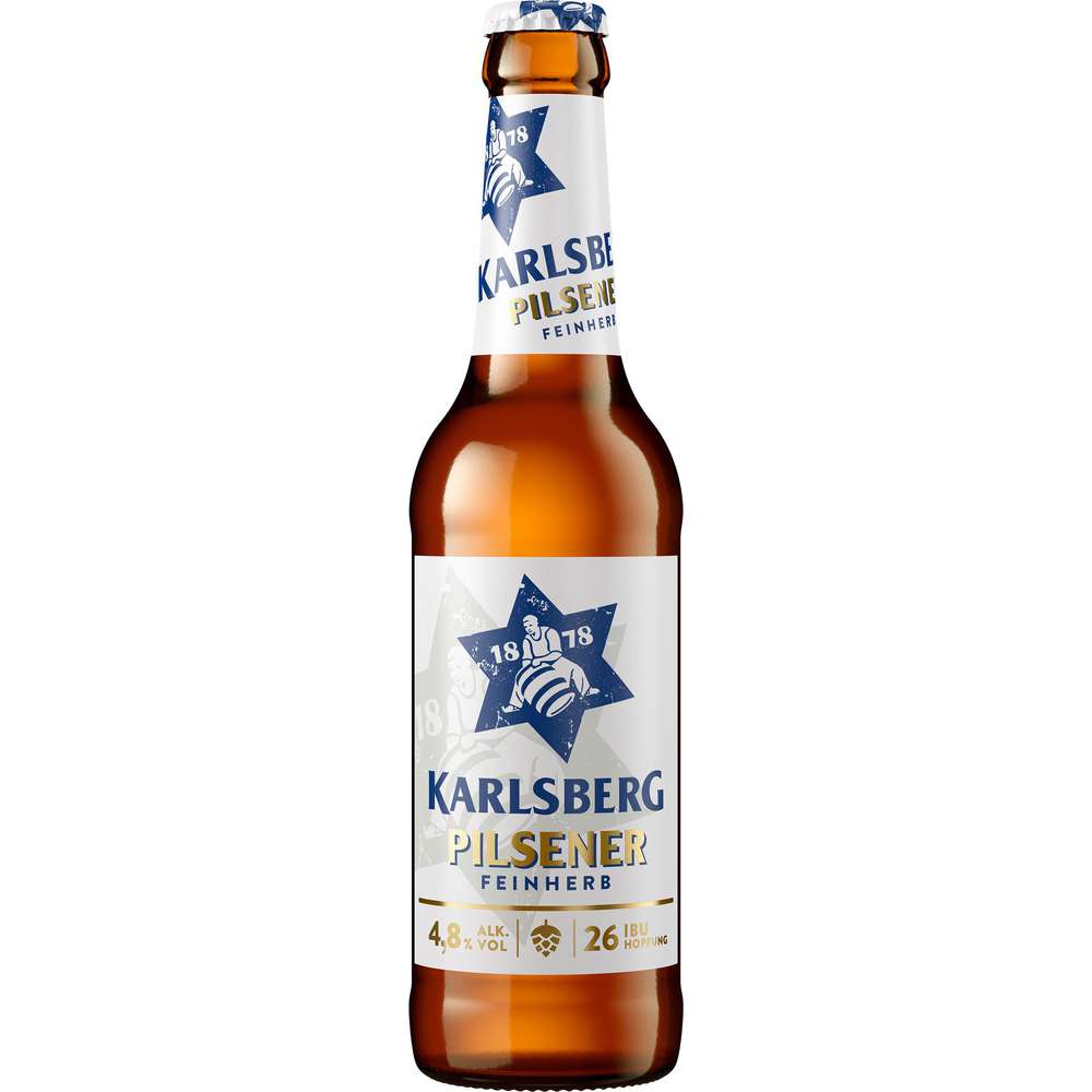 Produktabbildung Karlsberg Pilsener Bier feinherb, 4,8 %