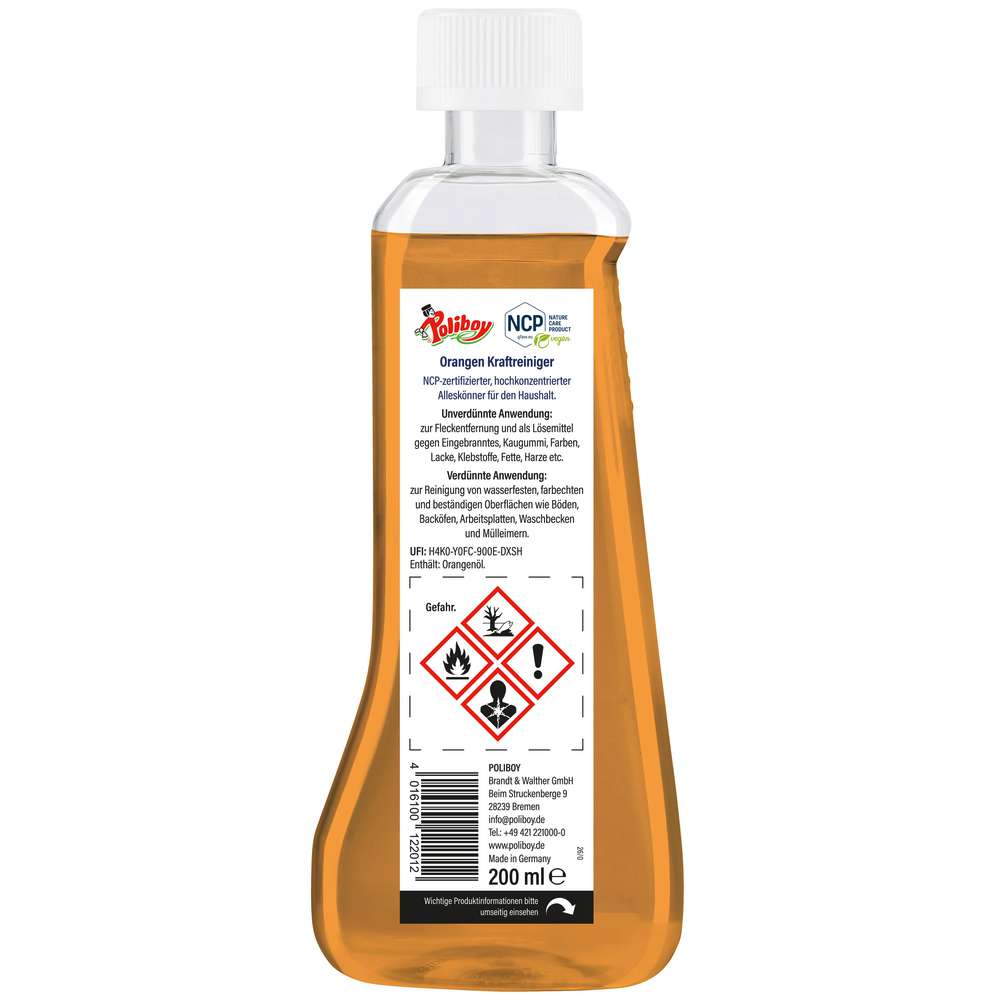 Produktabbildung Poliboy Kraftreiniger Orange