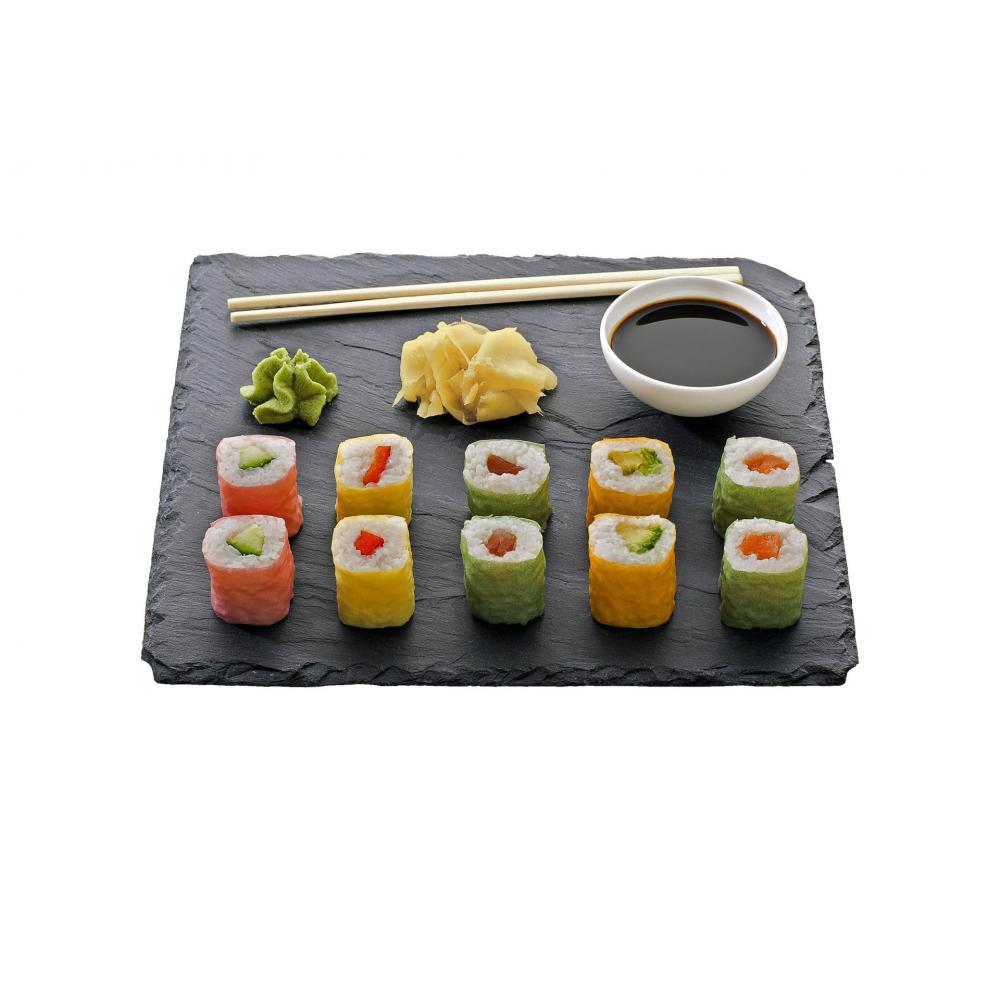 Produktabbildung keine Marke Buntes Maki Sushi mit Sojablättern, 151 g