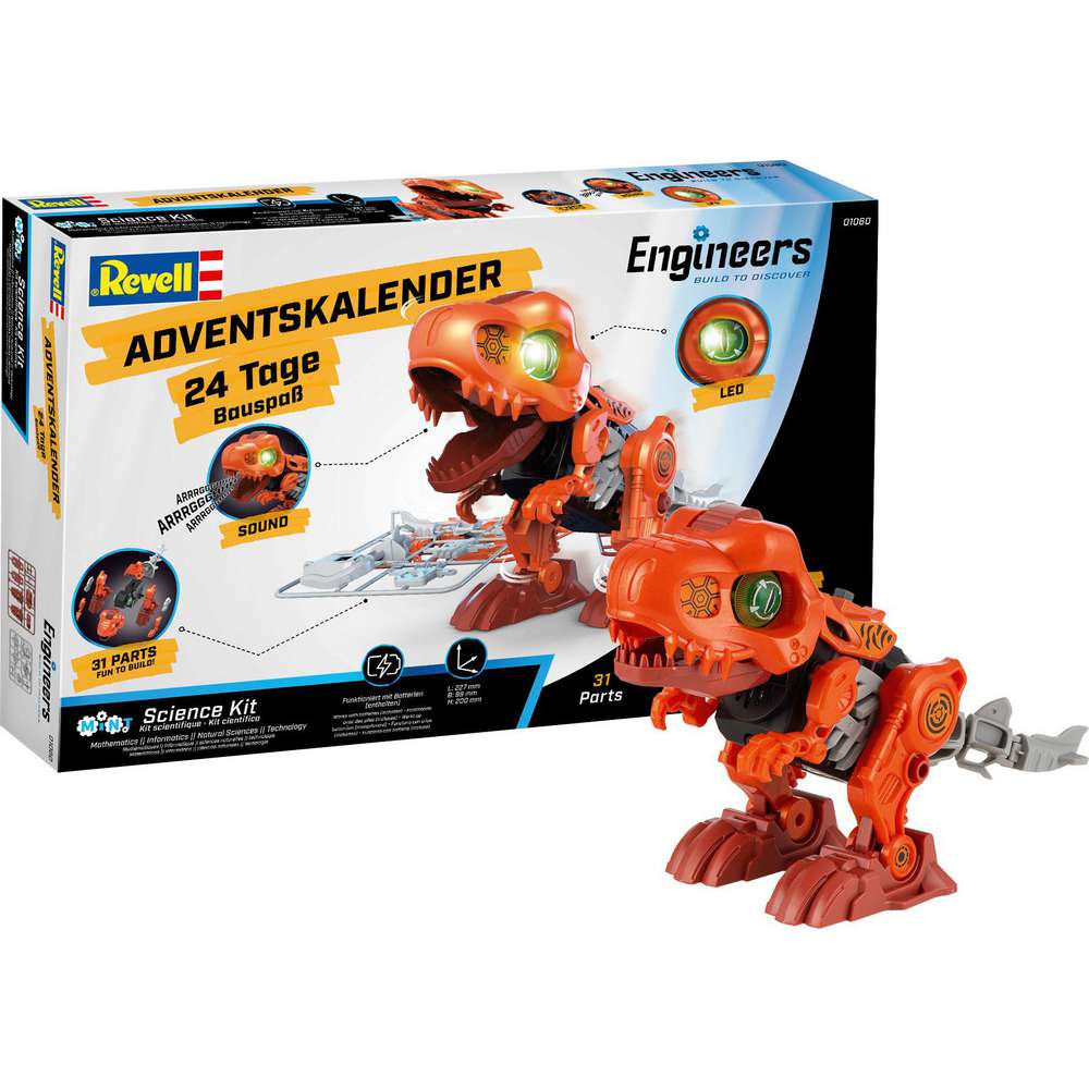 Produktabbildung Revell Adventskalender Engineers Electric T.Rex 