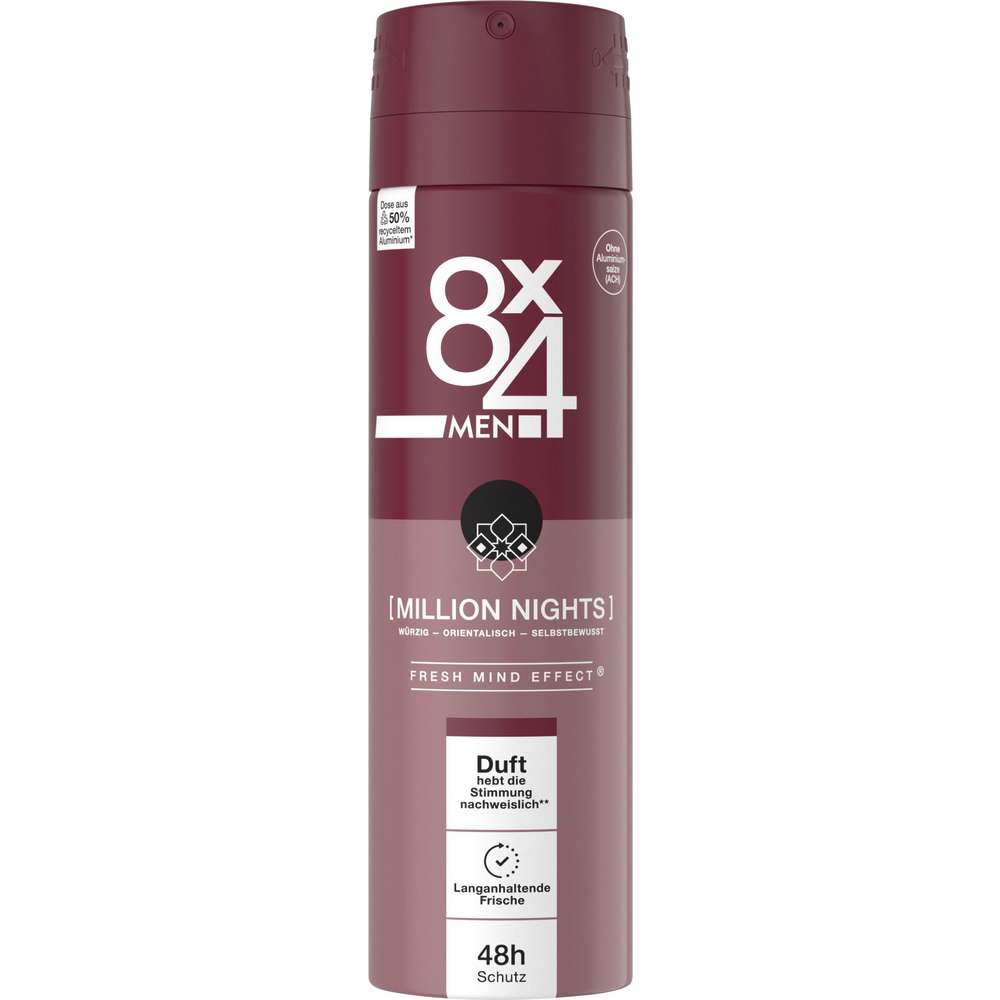 Produktabbildung 8x4 Deospray No. 18 Million Nights