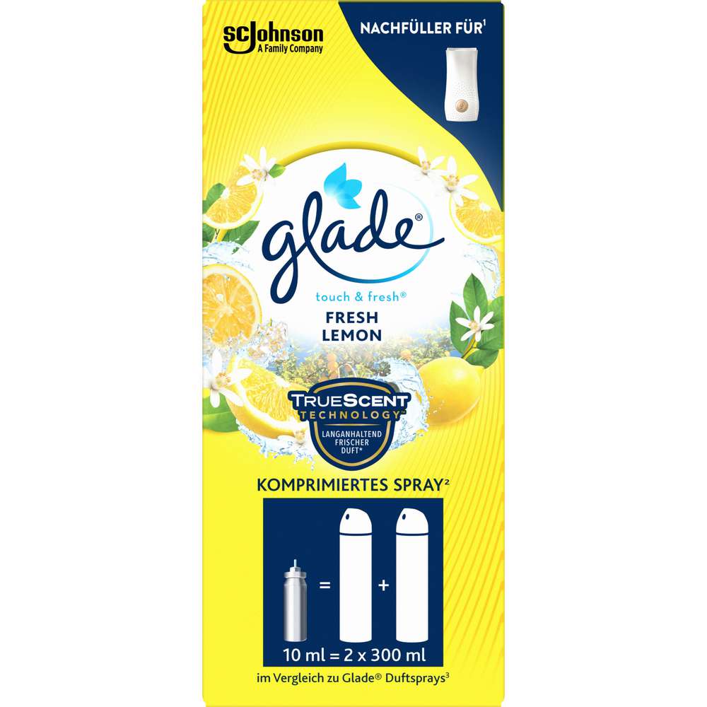 Produktabbildung Glade Lufterfrischer Touch & Fresh Nachfüller, Fresh Lemon