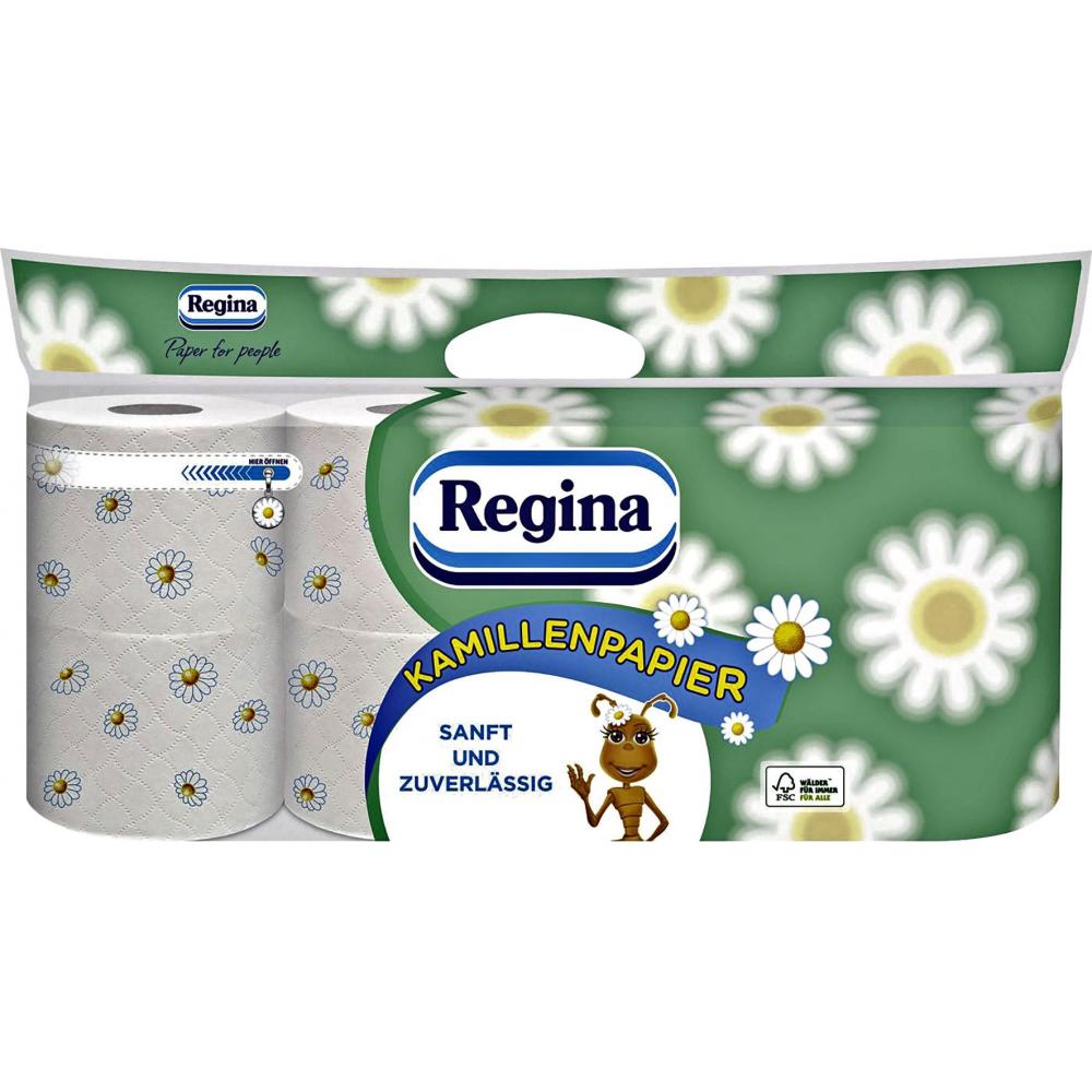 Produktabbildung keine Marke Regina Kamillen-Toilettenpapier, 8 x 150 Blatt