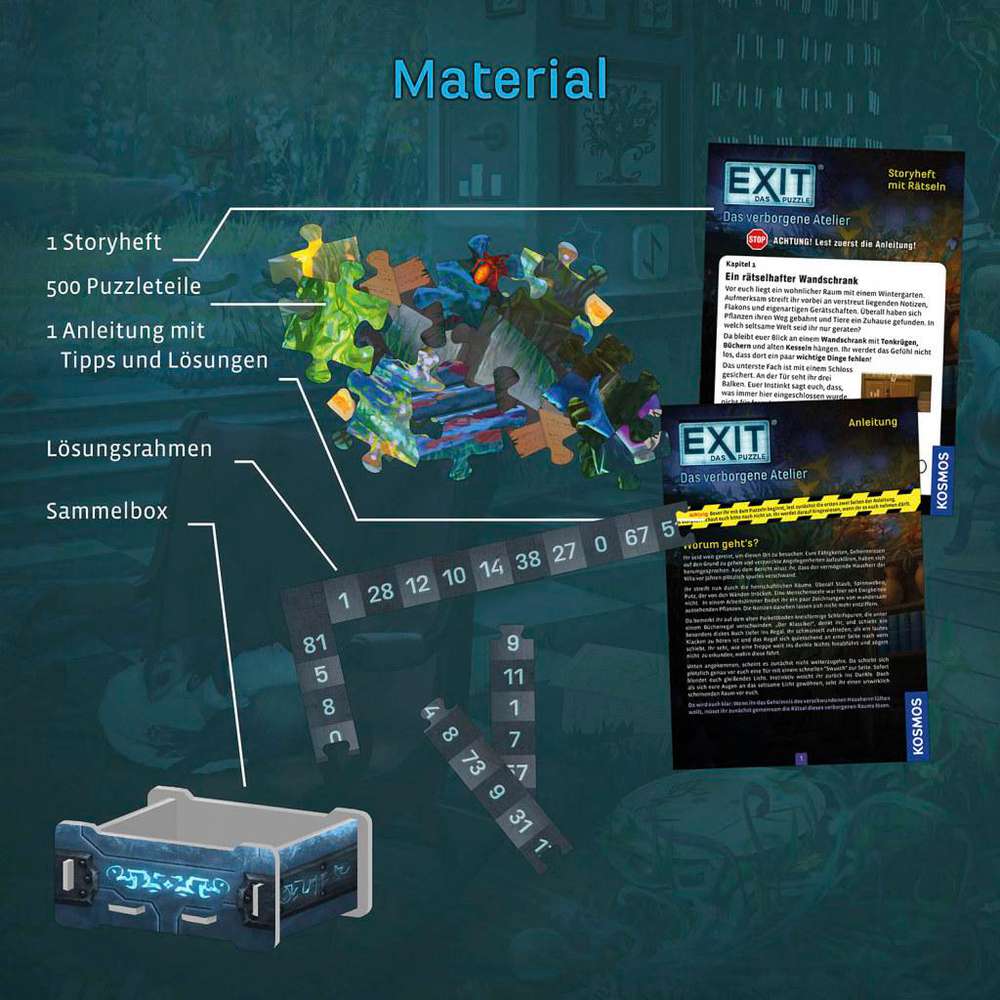 Produktabbildung Kosmos EXIT -  Puzzle Das verborgene Atelier