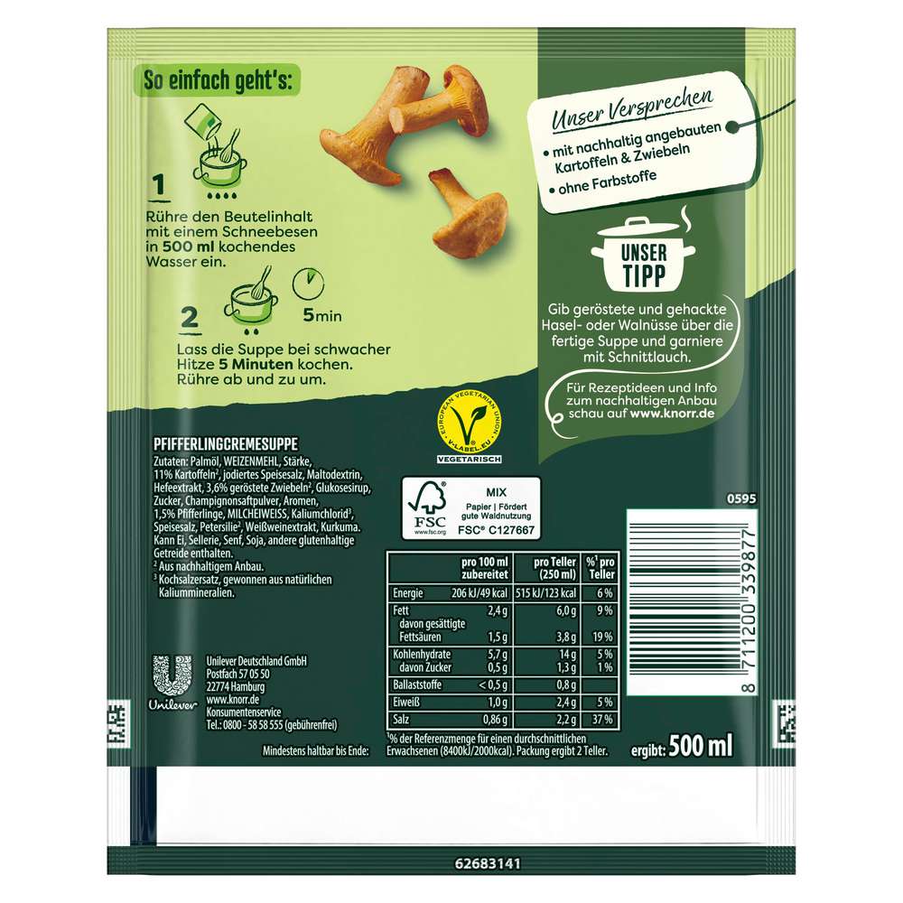 Produktabbildung Knorr Feinschmecker Suppe Pfifferling