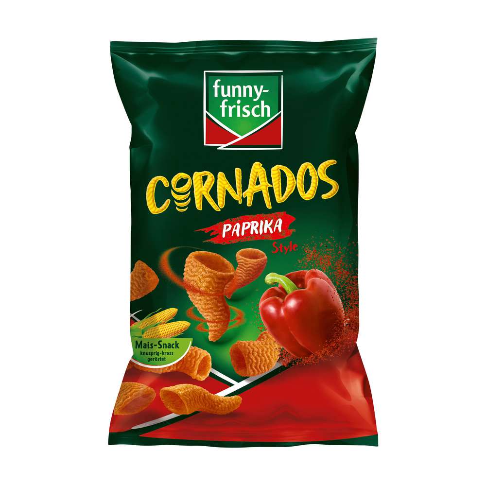 Produktabbildung funny-frisch Mais-Snack Cornados, Paprika-Style