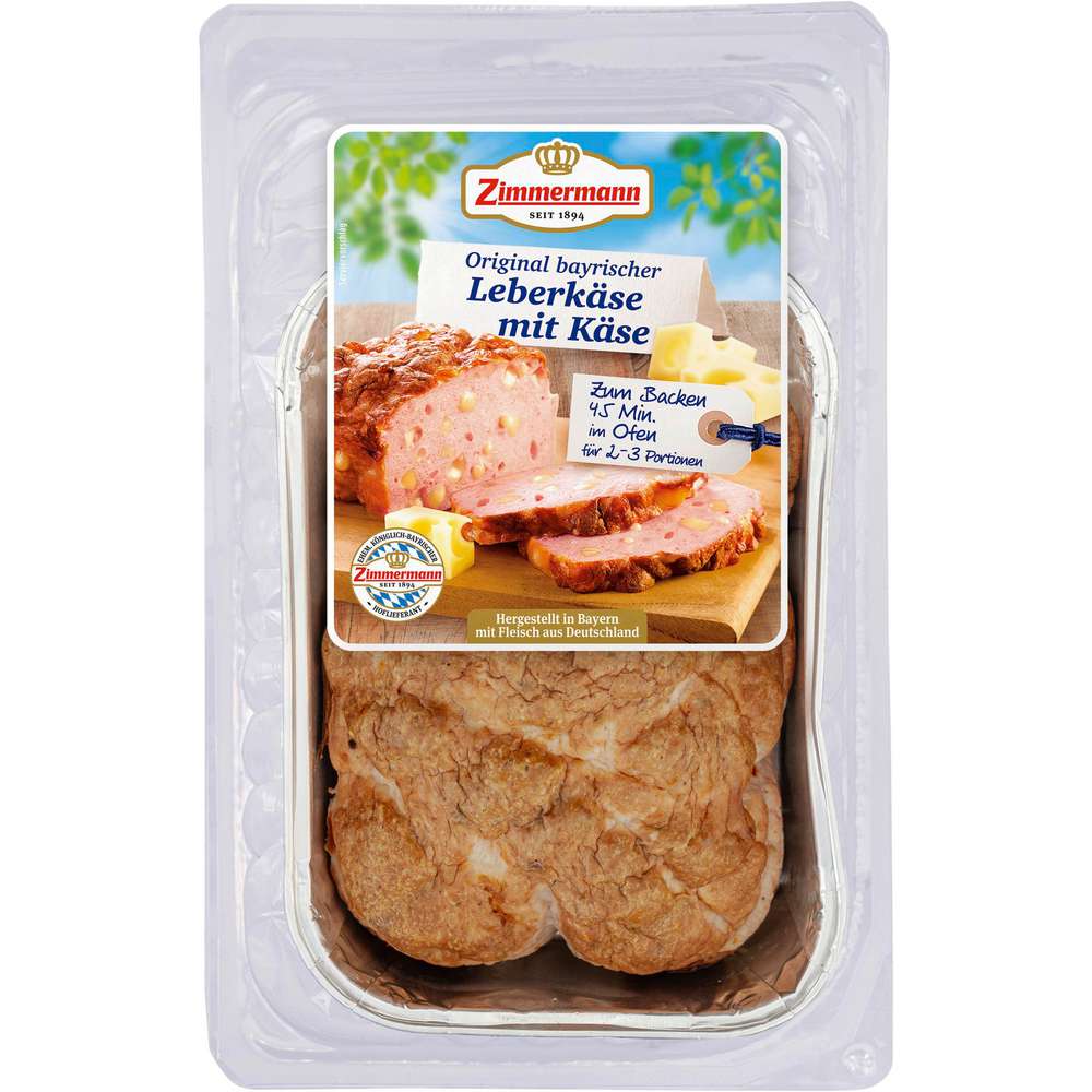 Produktabbildung Zimmermann Leberkäse mit Käse 