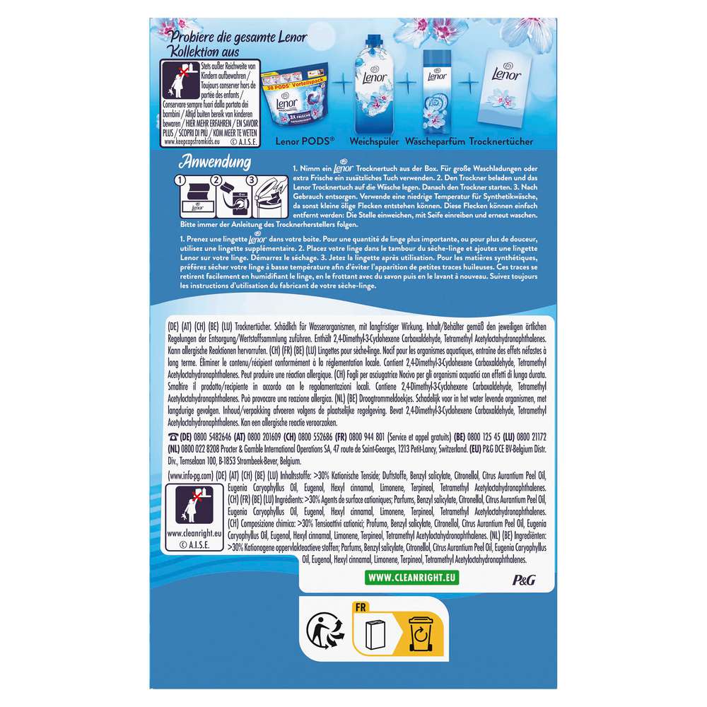 Produktabbildung Lenor Trocknertücher, Aprilfrisch