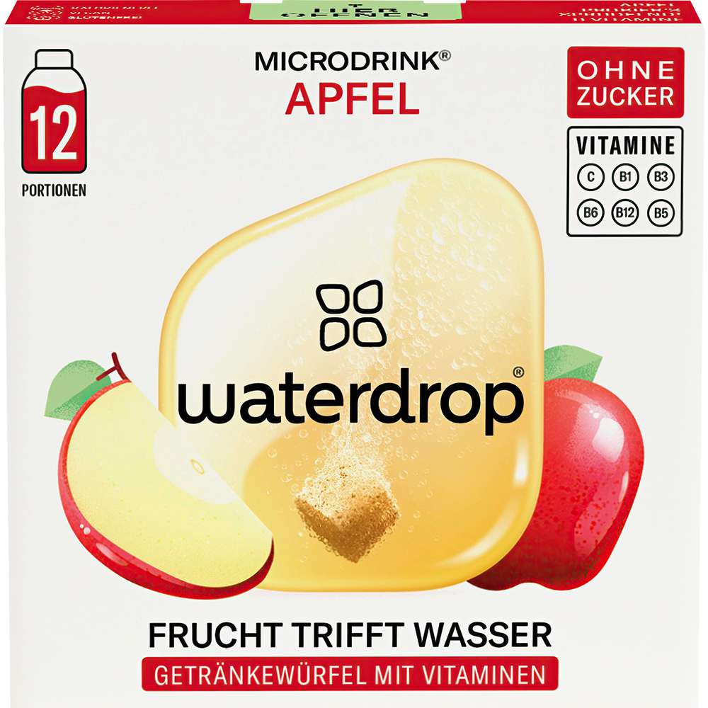 Produktabbildung Waterdrop Microdrink, Getränkewürfel Apfel