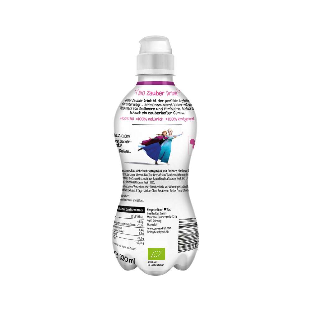 Produktabbildung Pure & Fun Bio Drink Erdbeere & Himbeere