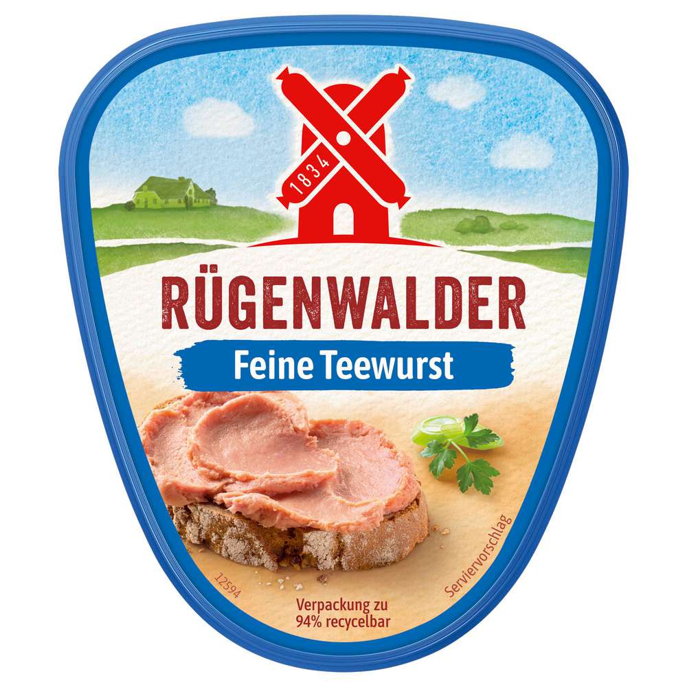 Produktabbildung Rügenwalder Mühle Teewurst, fein