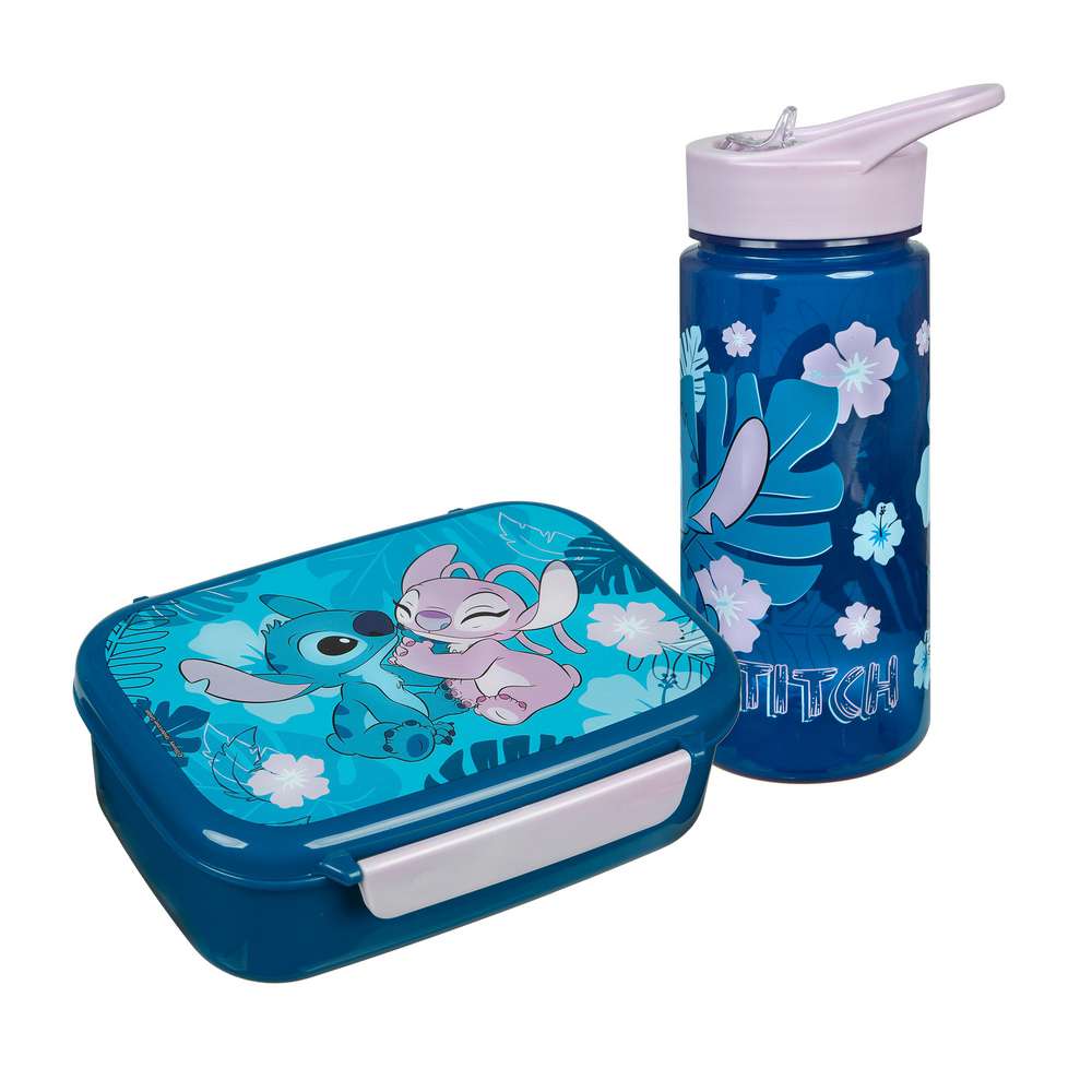 Produktabbildung Disney Set Brotzeitdose & Trinkflasche Stitch