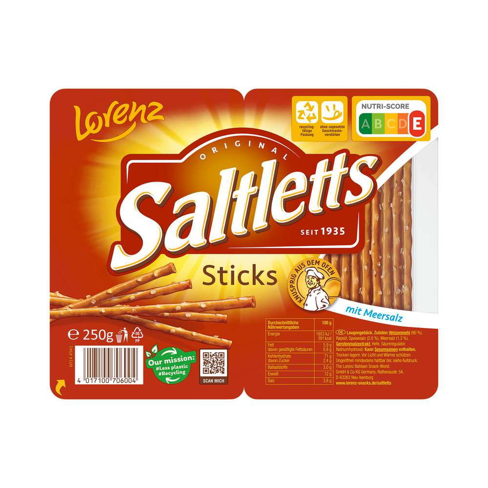 Produktabbildung Saltletts Salzstangen, Classic