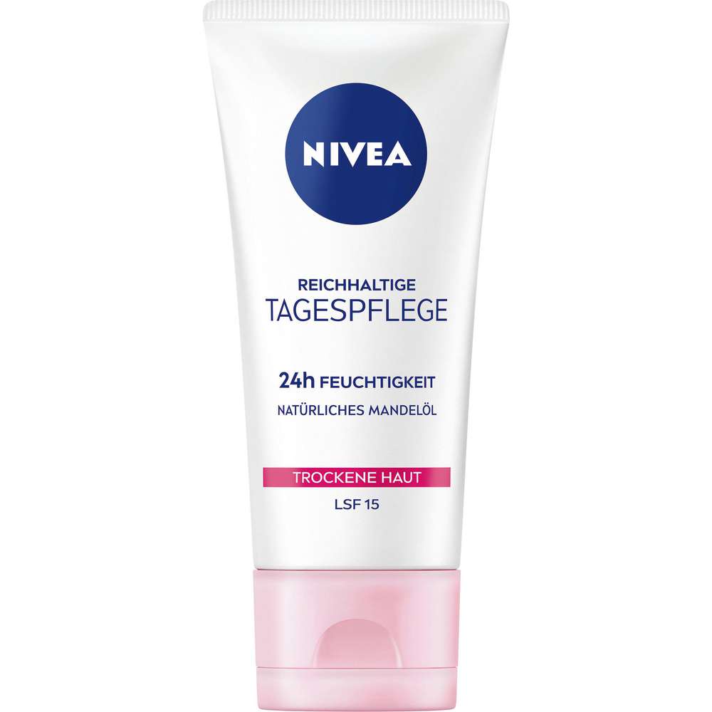 Produktabbildung Nivea Reichhaltige Tagespflege LSF 15, trockene Haut
