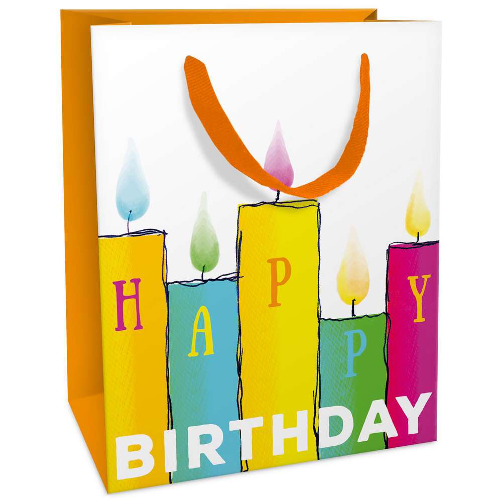 Produktabbildung Braun+Company Geschenktasche Happy Birthday 12 x 15 cm