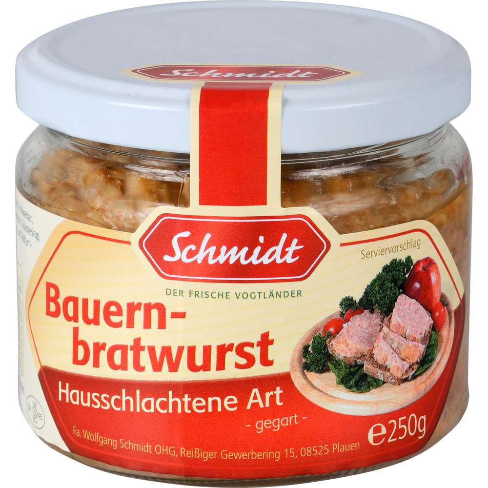 Produktabbildung Schmidt Bauernbratwurst
