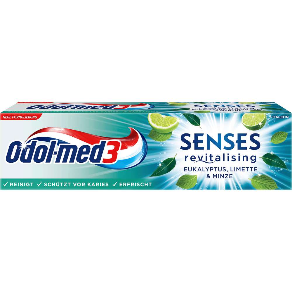 Produktabbildung Odol Med 3 Zahncreme Senses, Eukalyptus