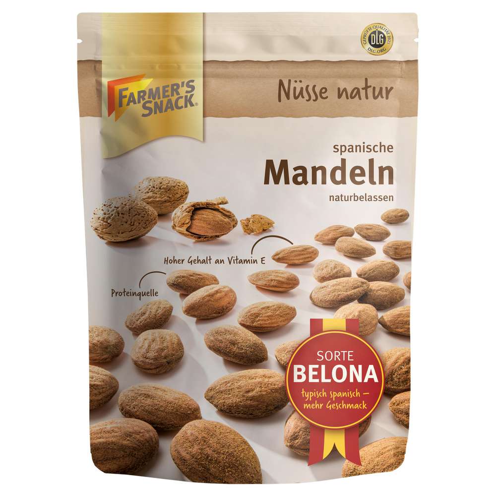 Produktabbildung Farmer's Snack Mandeln braun