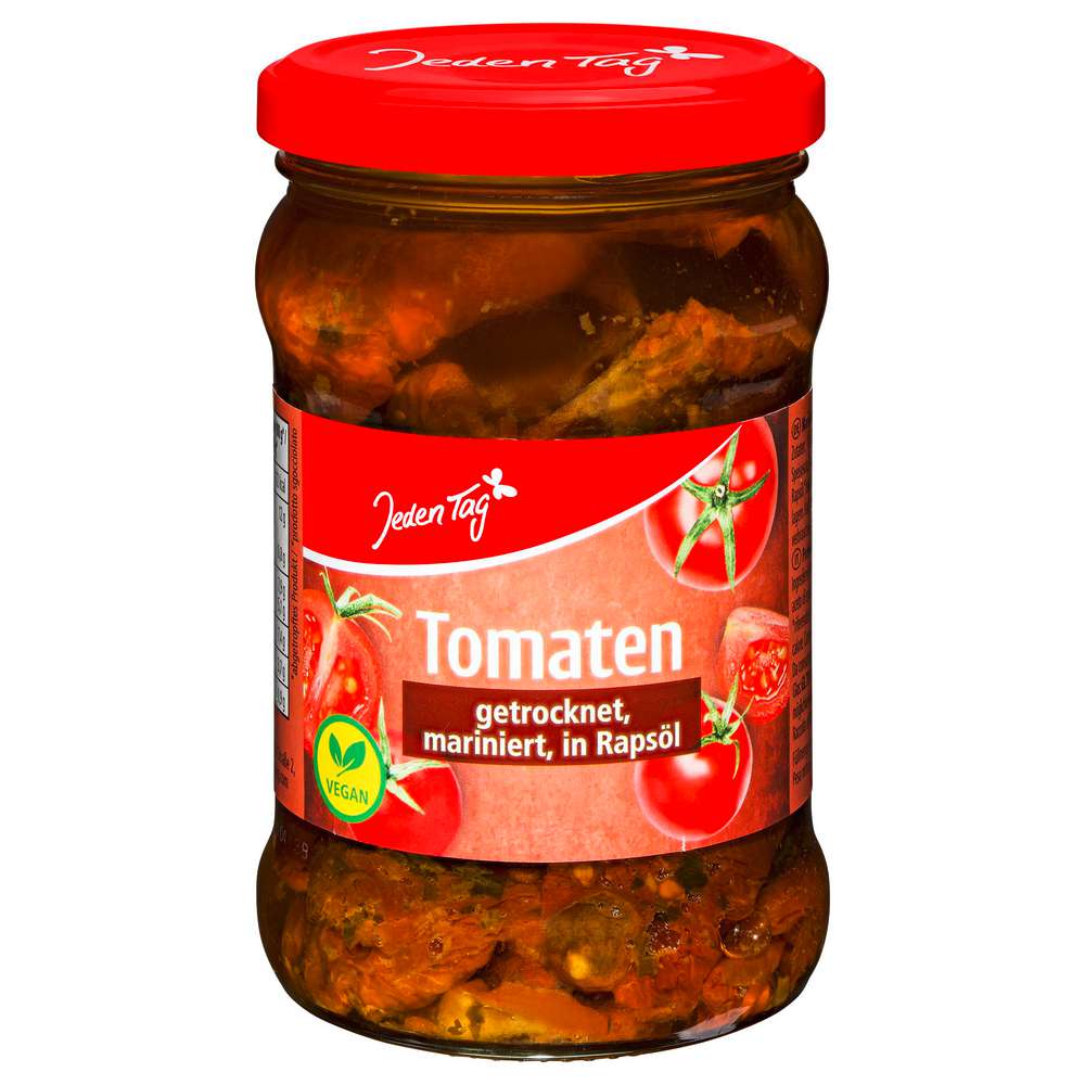 Produktabbildung Jeden Tag Getrocknete Tomaten, mariniert, in Rapsöl