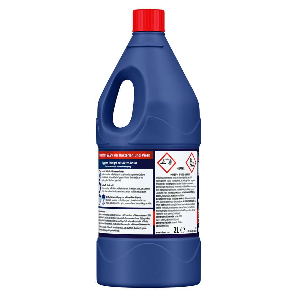 Produktabbildung Domestos Hygienereiniger mit Chlor