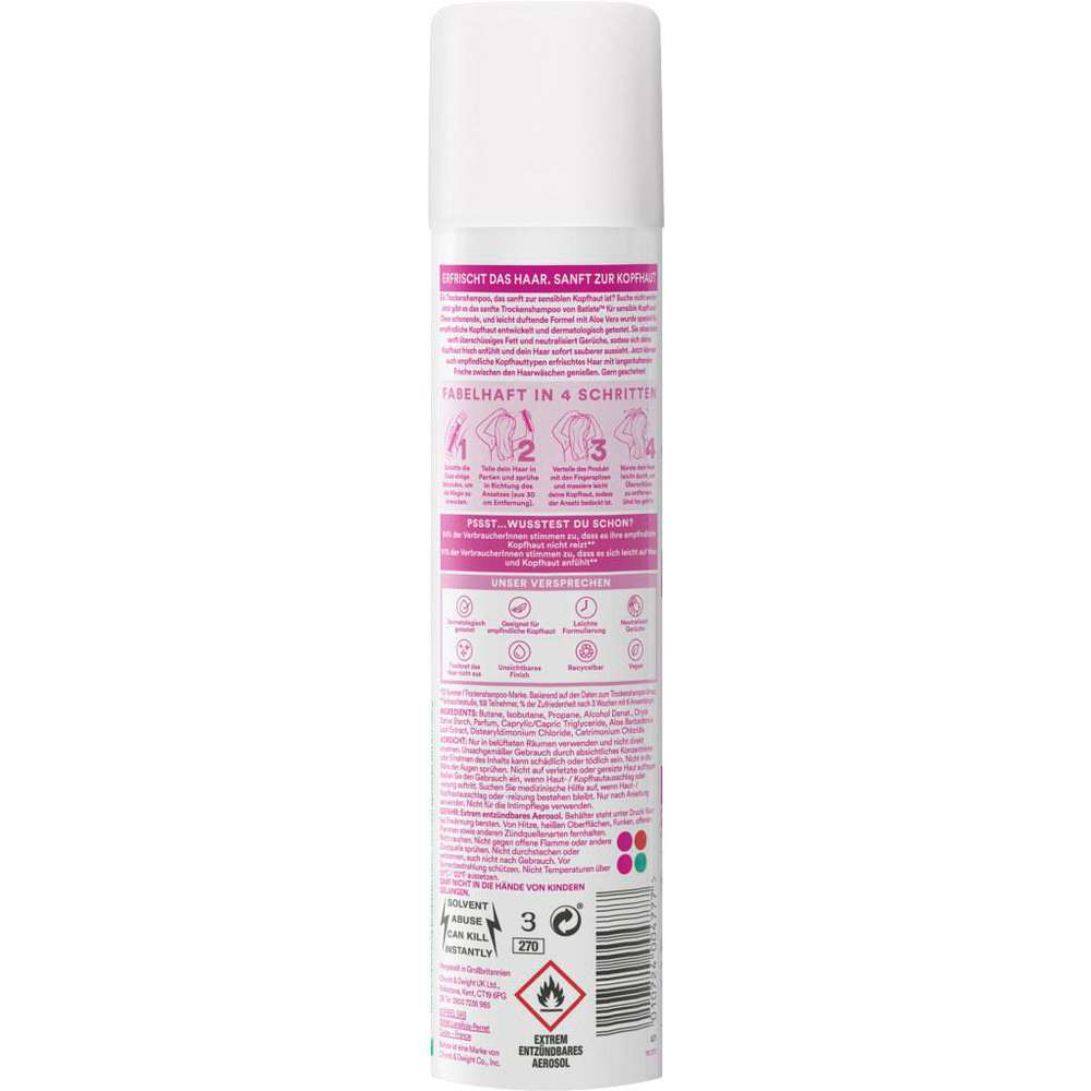 Produktabbildung Batiste Trockenshampoo sensible Kopfhaut