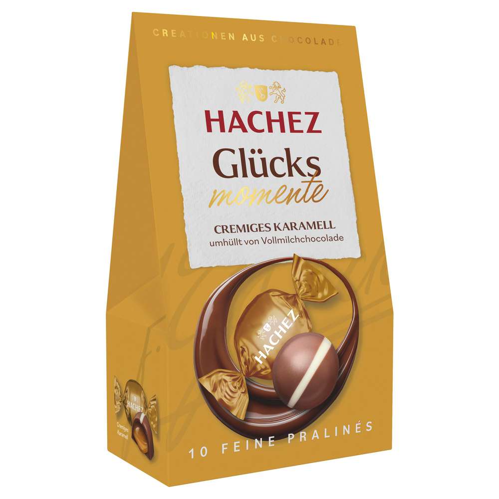 Produktabbildung Hachez Pralinen Glücksmomente, Karamell