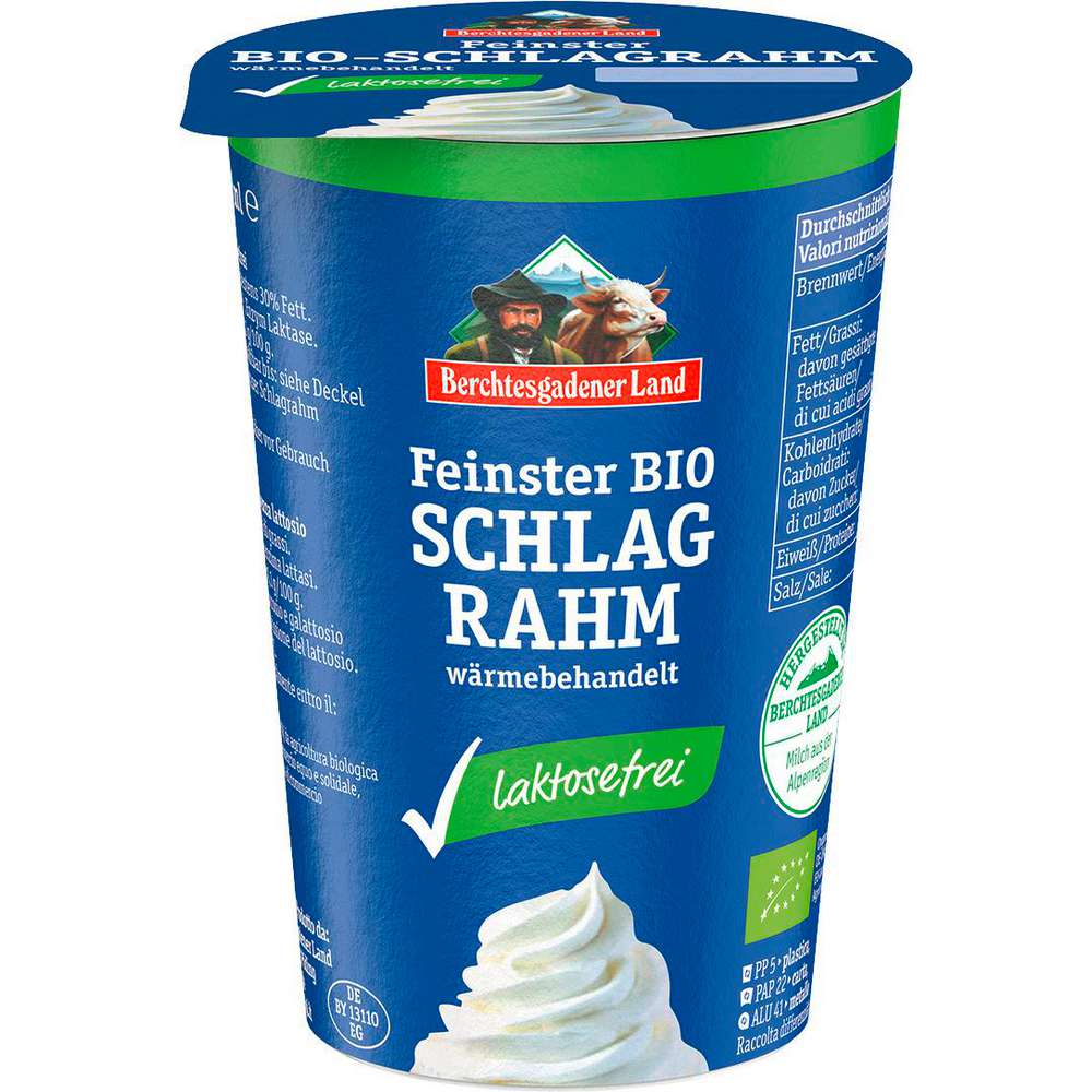 Produktabbildung Berchtesgadener Land Bio Schlagrahm 30% Fett, laktosefrei