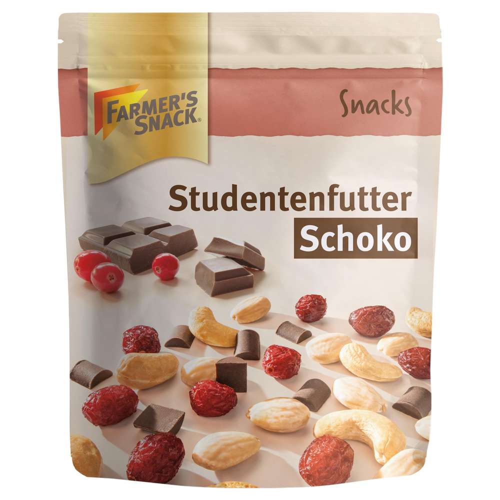 Produktabbildung Farmer's Snack Studentenfutter mit Schokolade 