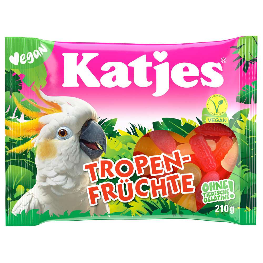 Produktabbildung Katjes Fruchtgummi Tropen-Früchte, Vegan