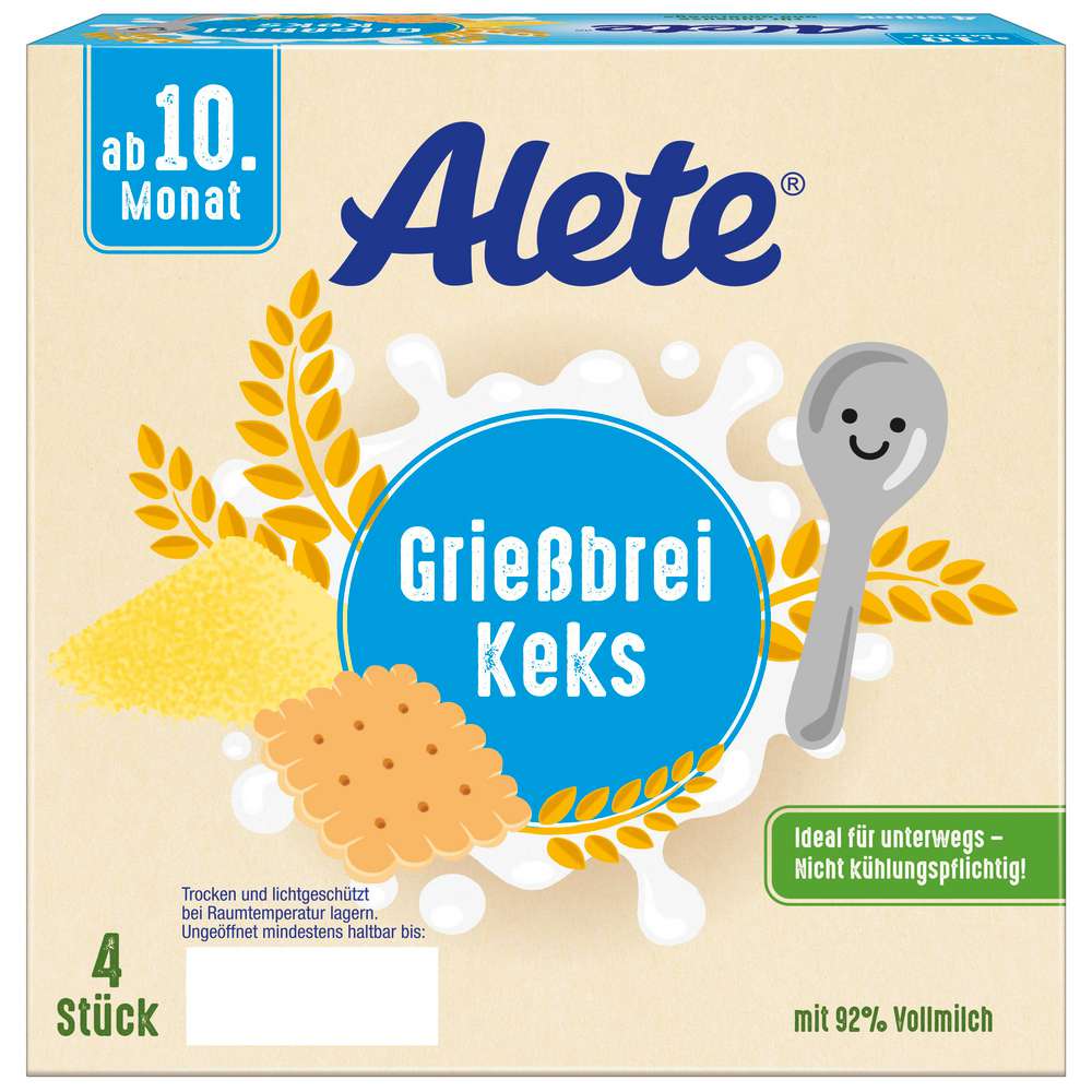 Produktabbildung Alete Grießbrei bewusst, Keks