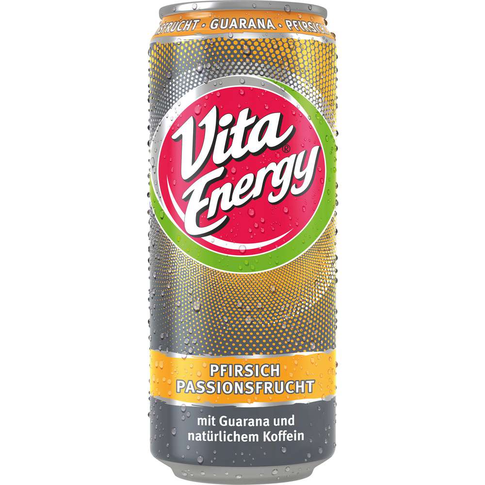 Produktabbildung Vita Energydrink, Energy, Pfirsich-Passionsfrucht