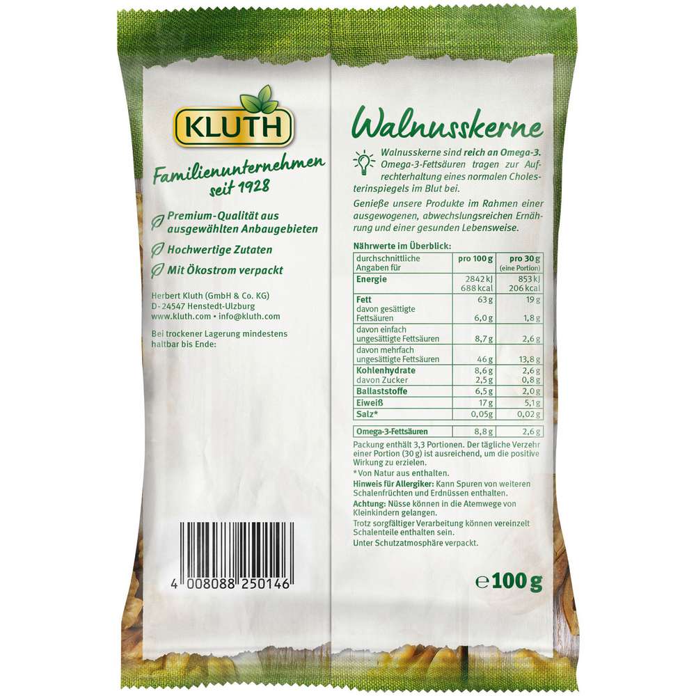 Produktabbildung Kluth Walnusskerne 