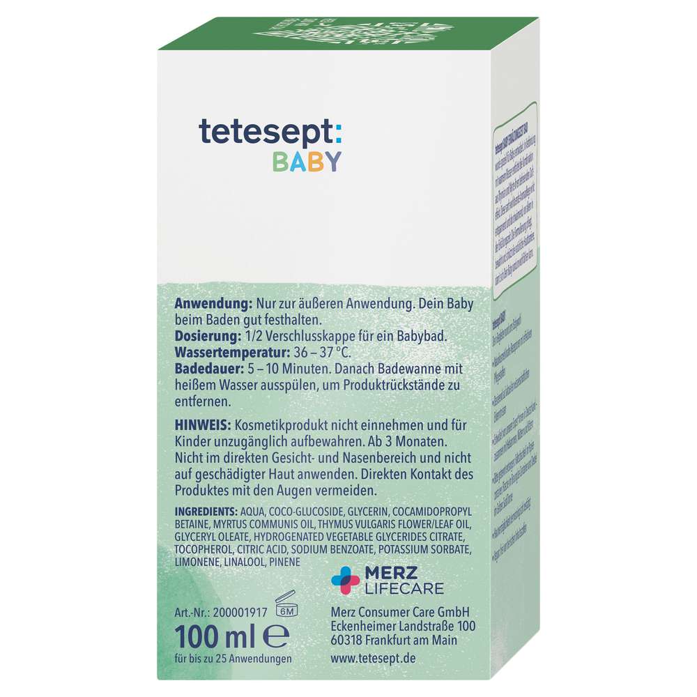 Produktabbildung tetesept Erkältungsbad Kids, Bio Thymian & Bio Myrte