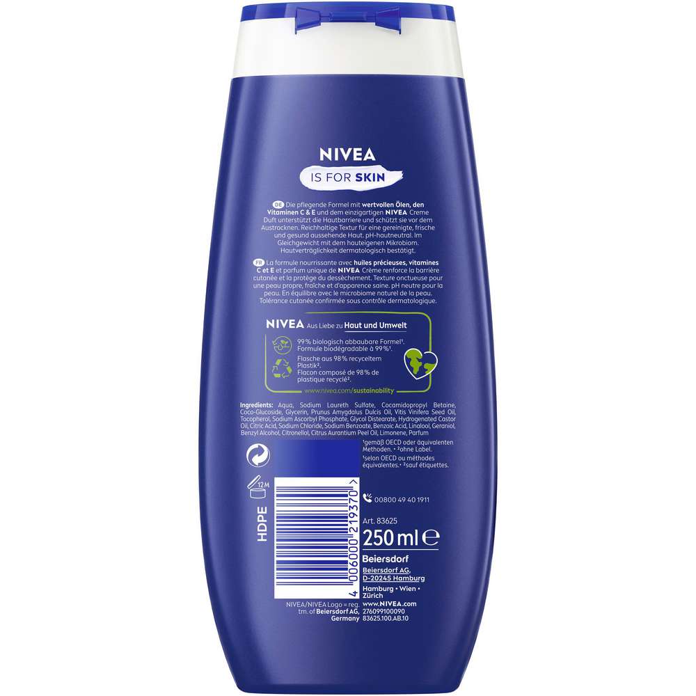 Produktabbildung Nivea Duschgel Creme Care, Nivea Duft