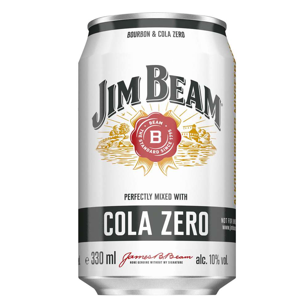 Produktabbildung Jim Beam Bourbon Whiskey & Cola Zero