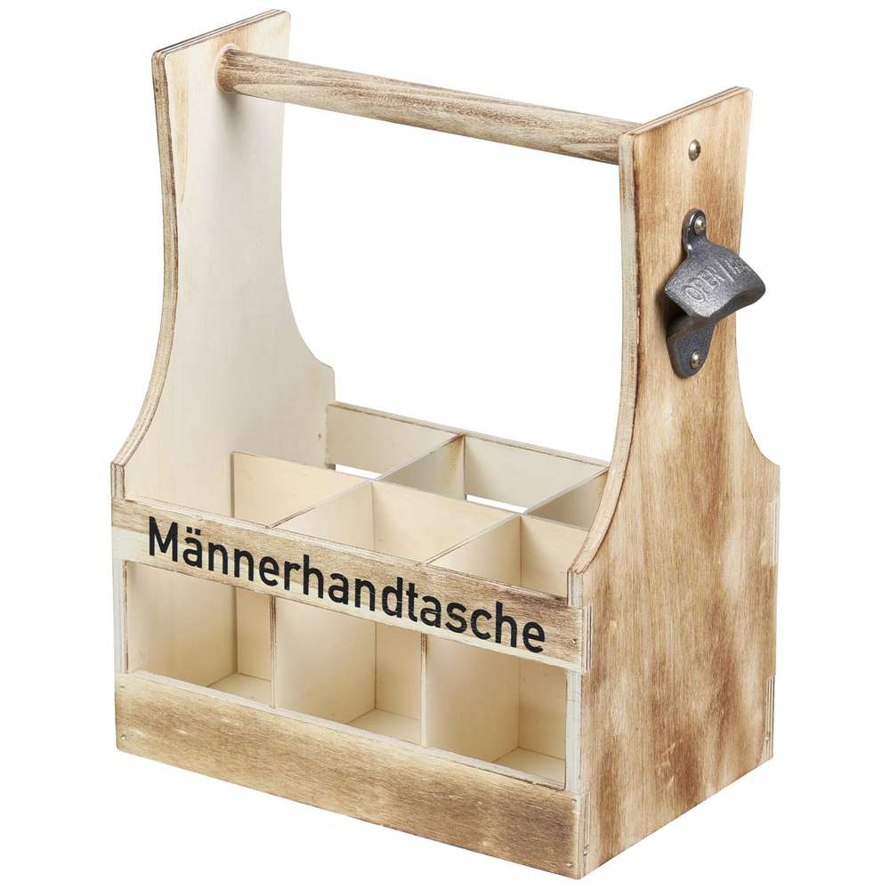 Produktabbildung Kesper Flaschenträger geflammt, Sperrholz